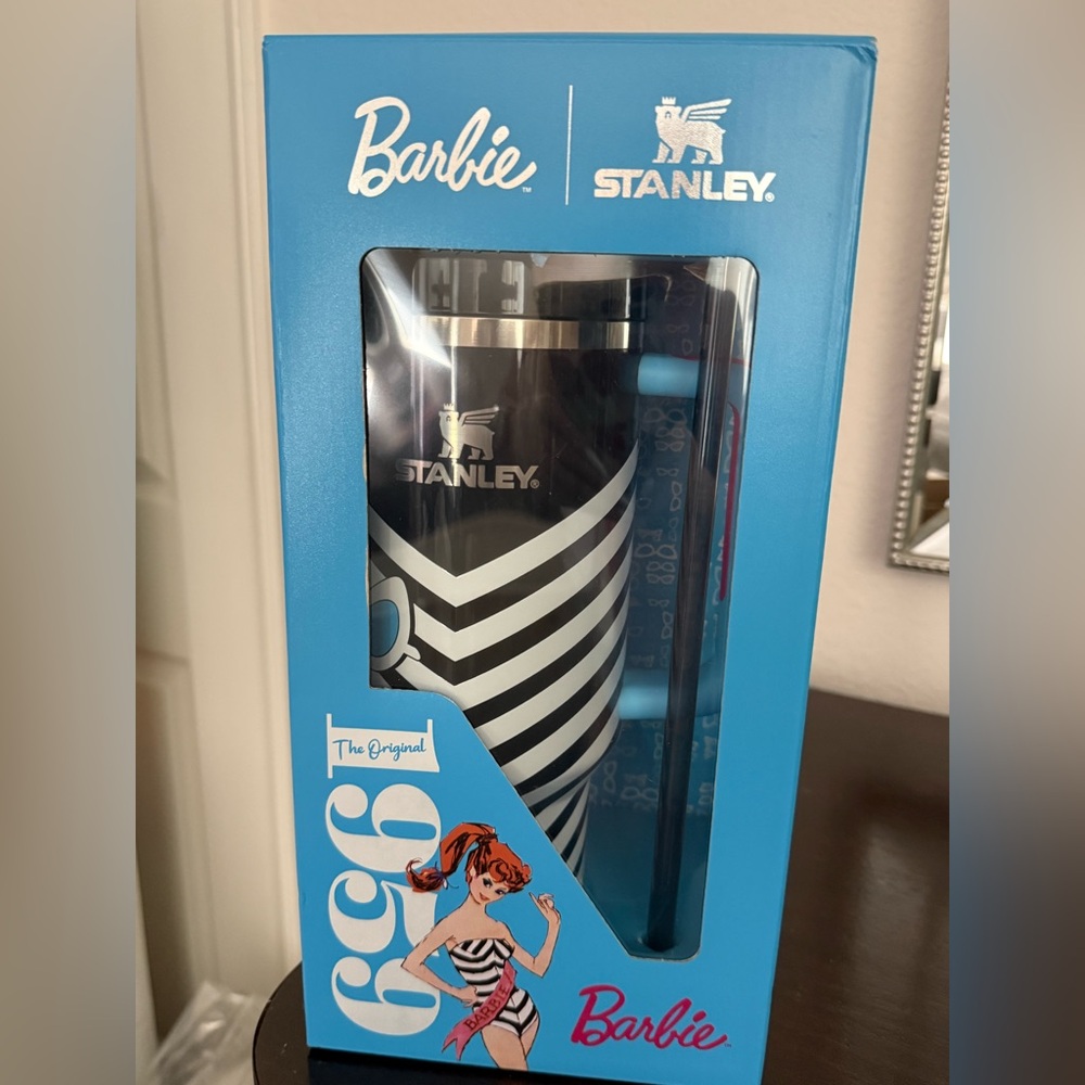 Stanley Barbie Striped Tumbler